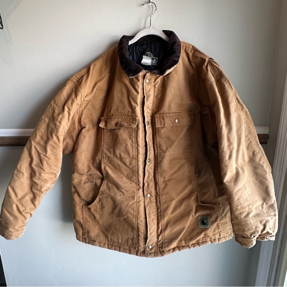 Vintage Berne Bercowear Tan Duck Canvas Work Insulated Jacket​